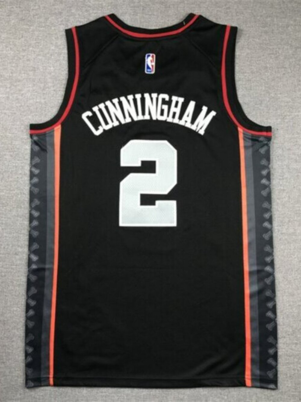 Mens Cade Cunningham Black Stitched Jersey